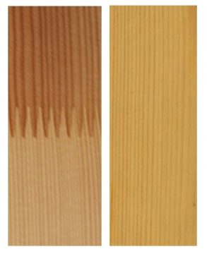 What is the difference between solid and jointed pine?