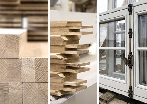 The production process of wooden windows